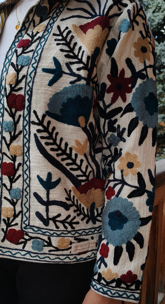 Multi-colored Embroidered Jacket
