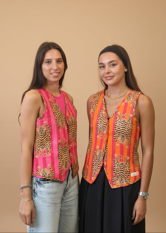 Tiger Orange Reversible Vest