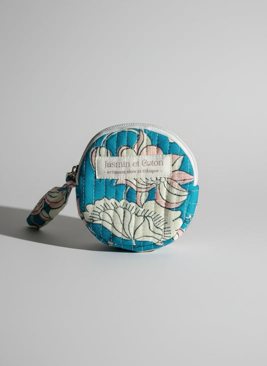 Blue Flower Coin Bag