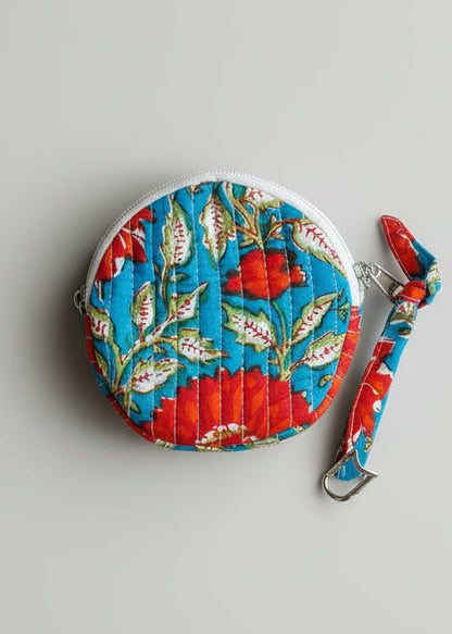 Red Flower Coin Bag