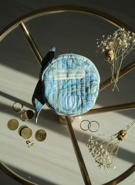 Grey Green Coin Bag