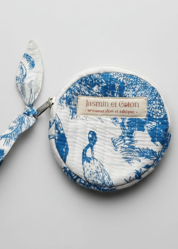 Blue Jungle Coin Bag