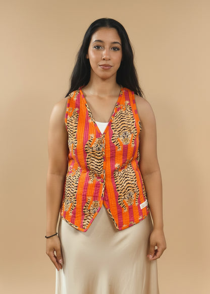 Tiger Orange Reversible Vest