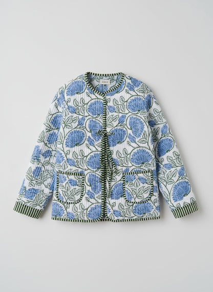 Blue and Green Flower Jacket