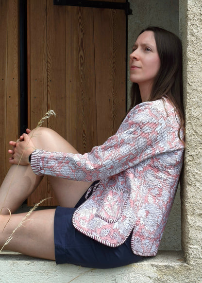 Pink and White Flower Jacket