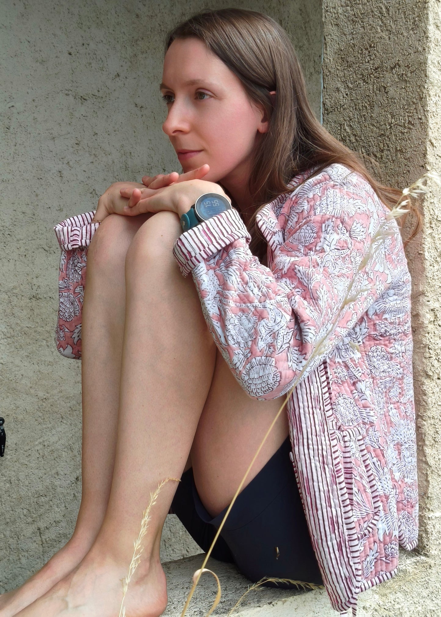 Pink and White Flower Jacket