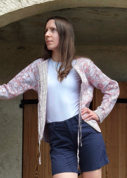 Pink and White Flower Jacket