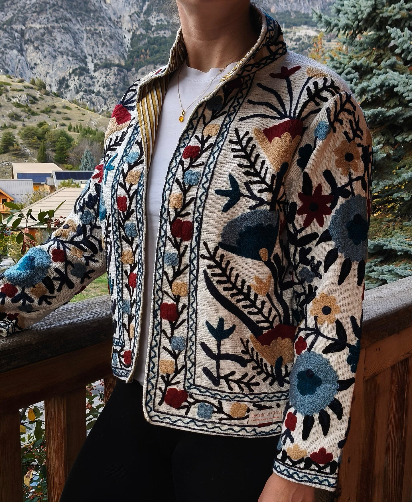 Multi-colored Embroidered Jacket