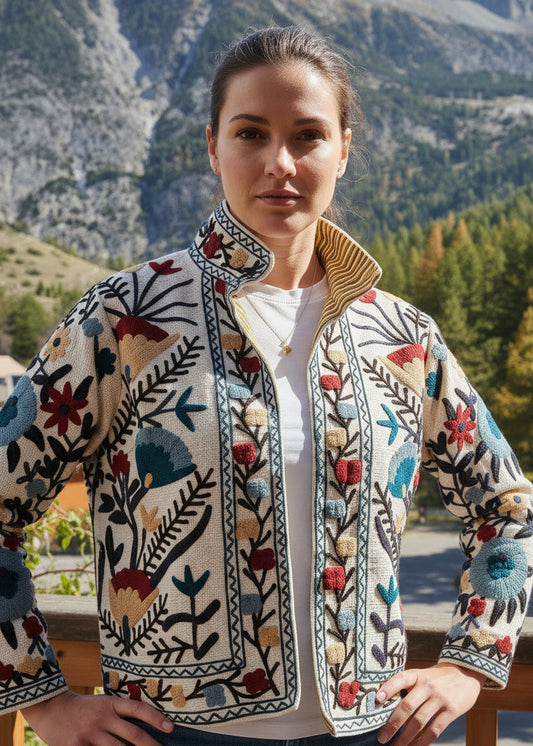 Multi-colored Embroidered Jacket
