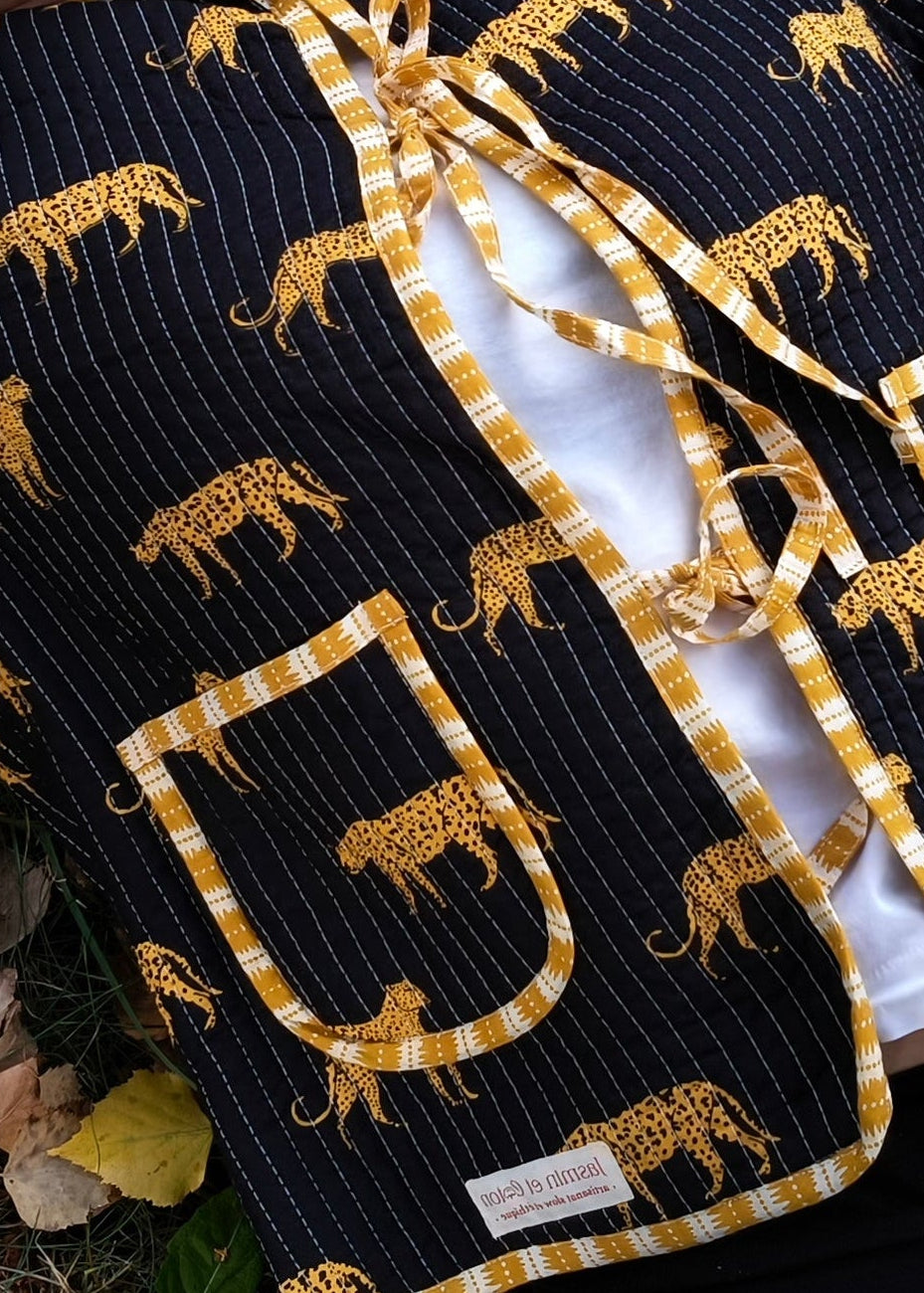 Black Leopard Jacket