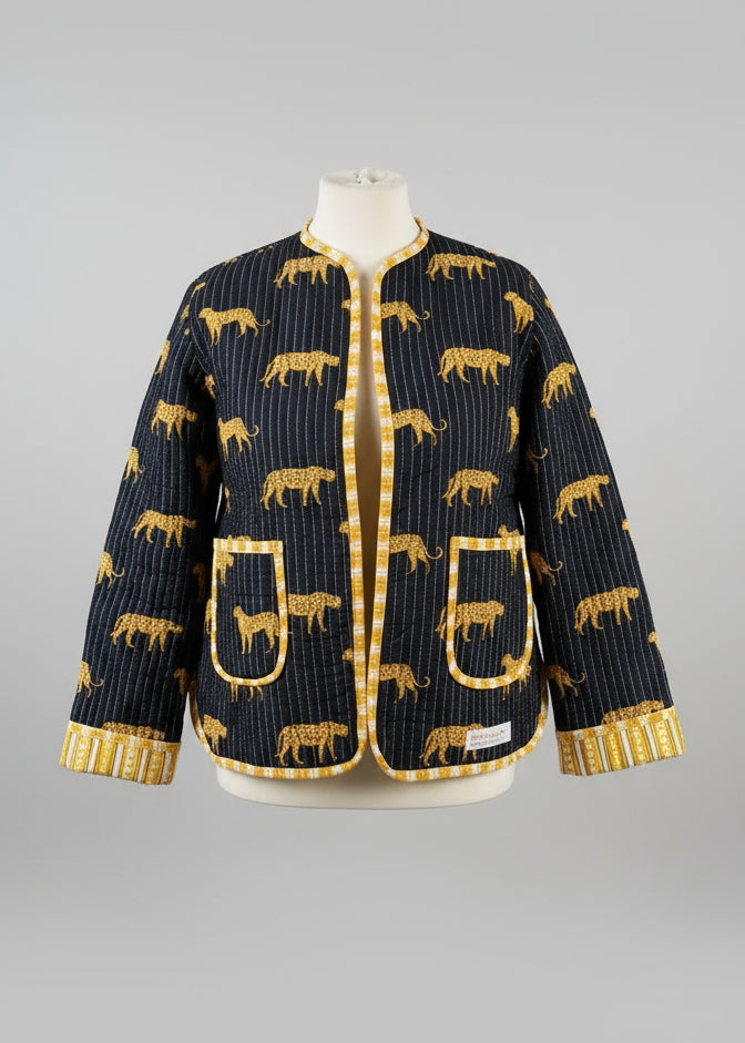 Black Leopard Jacket