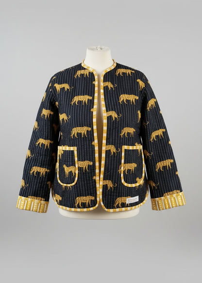 Black Leopard Jacket