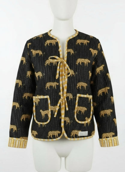 Black Leopard Jacket