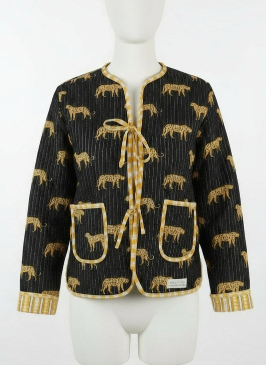 Black Leopard Jacket