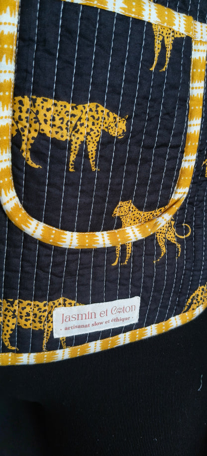 Black Leopard Jacket