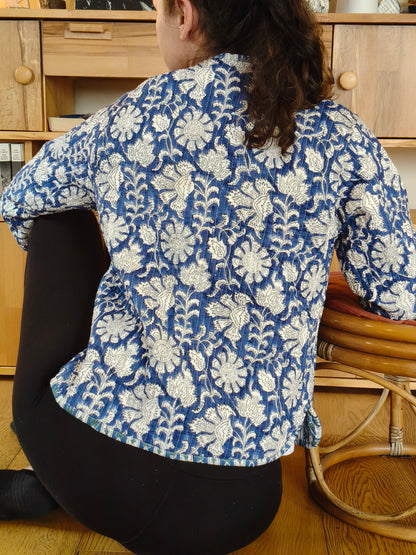Blue and White Flower Jacket