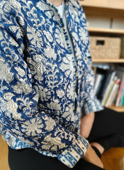 Blue and White Flower Jacket