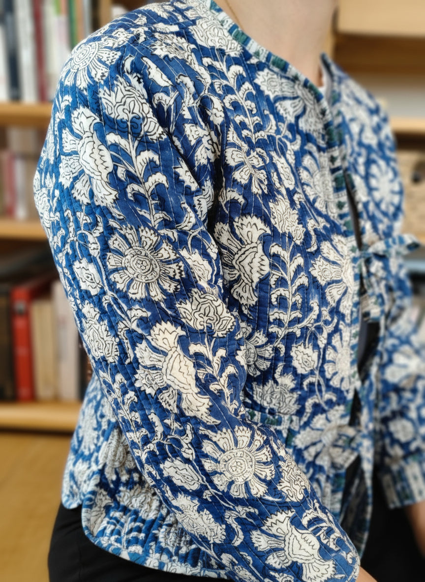 Blue and White Flower Jacket