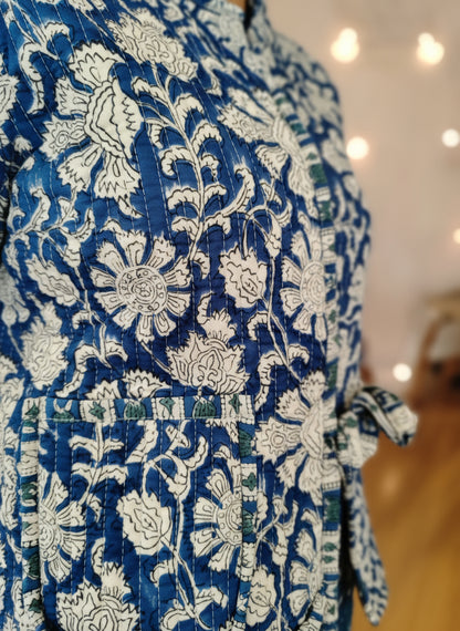 Blue and White Flower Jacket