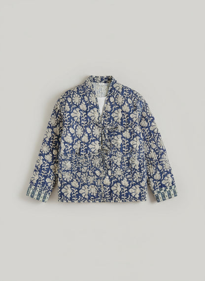 Blue and White Flower Jacket