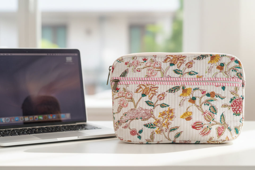 Flowers laptop bag
