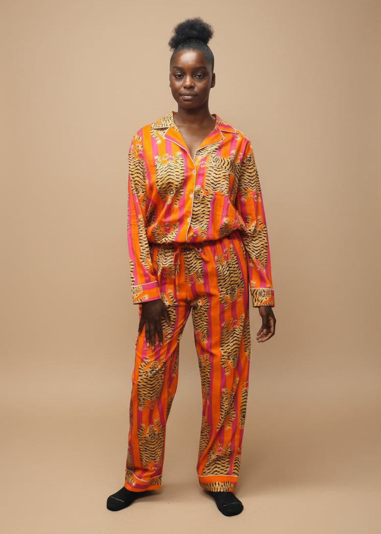 Tiger Orange Pyjama Set
