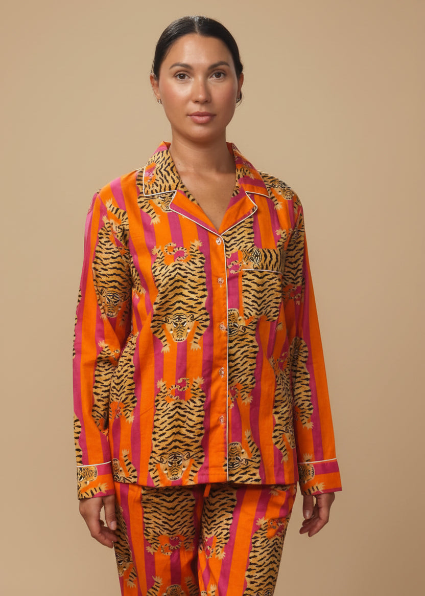 Tiger Orange Pyjama Set