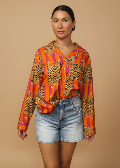 Tiger Orange Pyjama Set