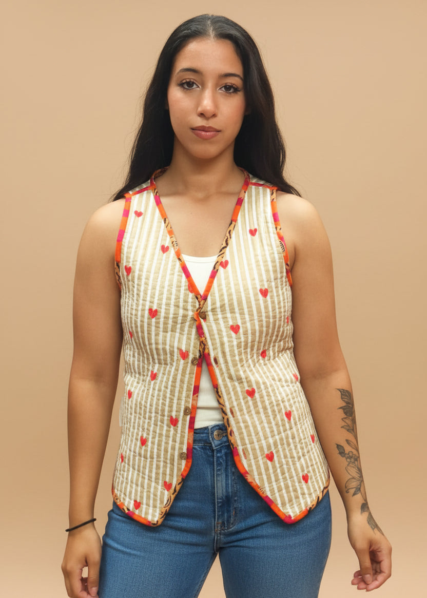 Tiger Orange Reversible Vest