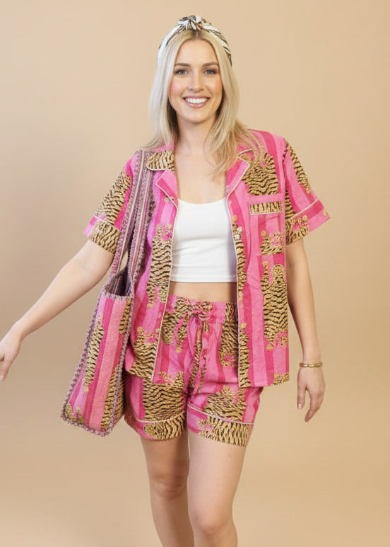 Pink Tiger Pyjama Set