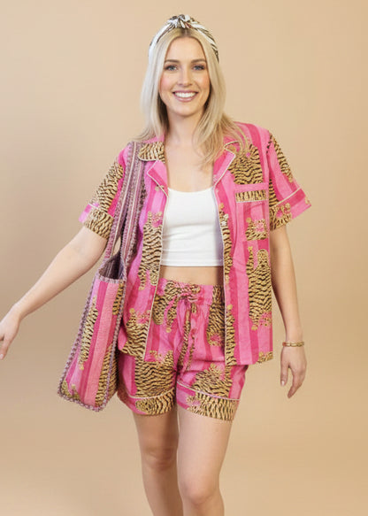 Pink Tiger Pyjama Set